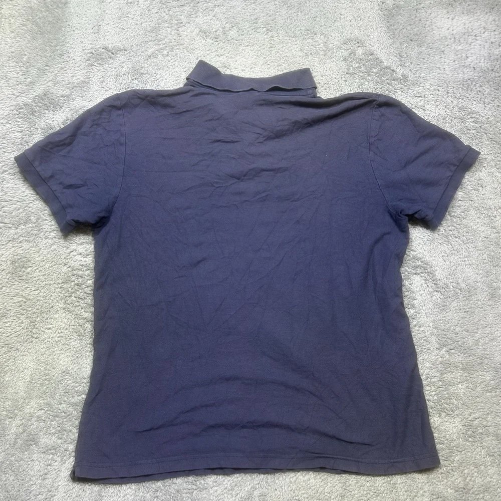 The North Face Polo Shirt Men's L‎ Navy Patch Logo Outdoor Short Sleeve Casual